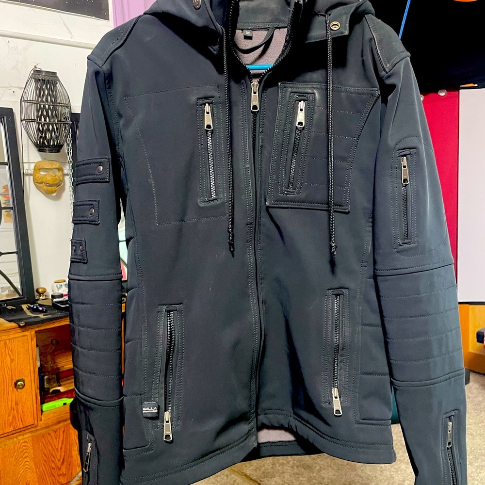 Men’s Walla fleece lined rain jacket Size M